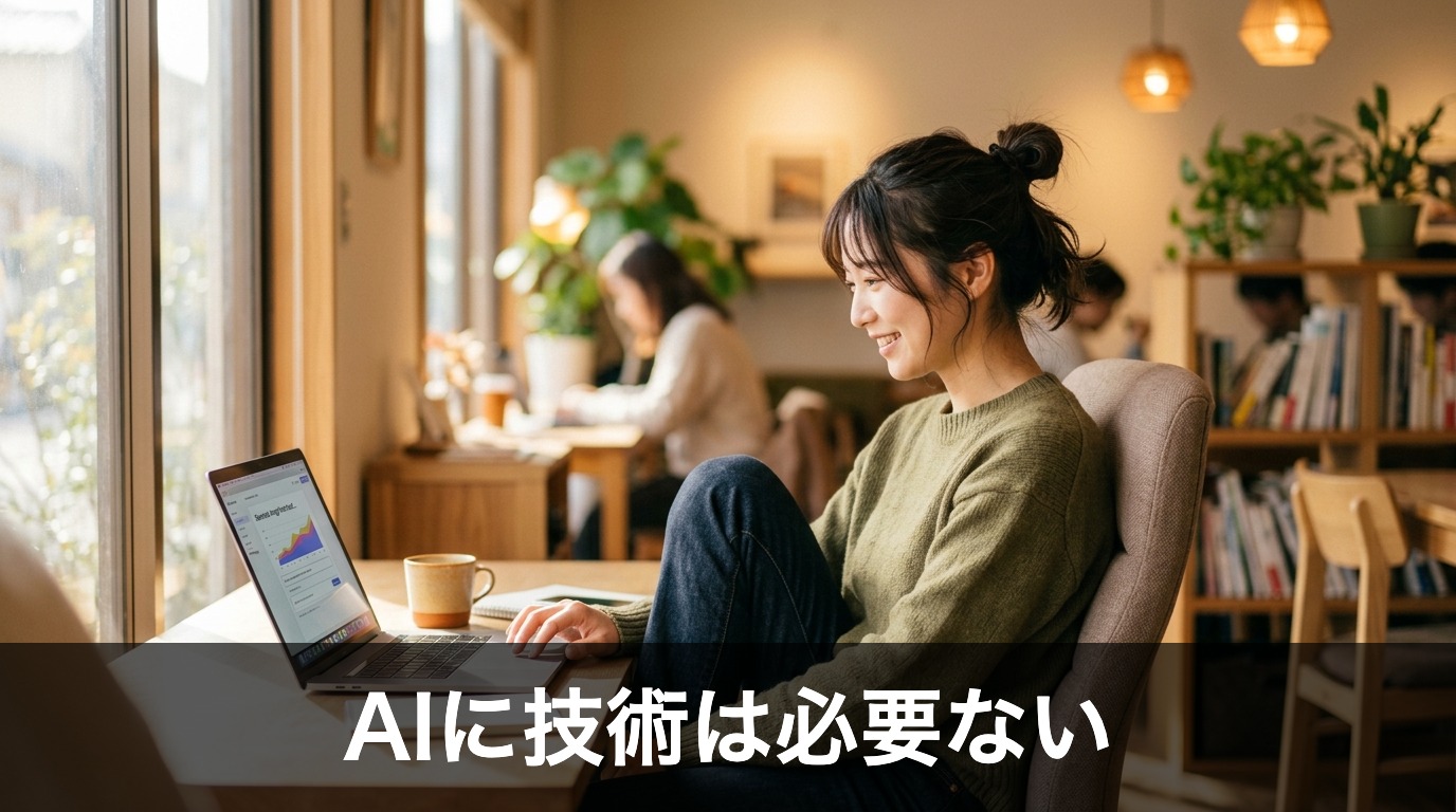AIを使いこなすために「すごい技術」は必要ない
